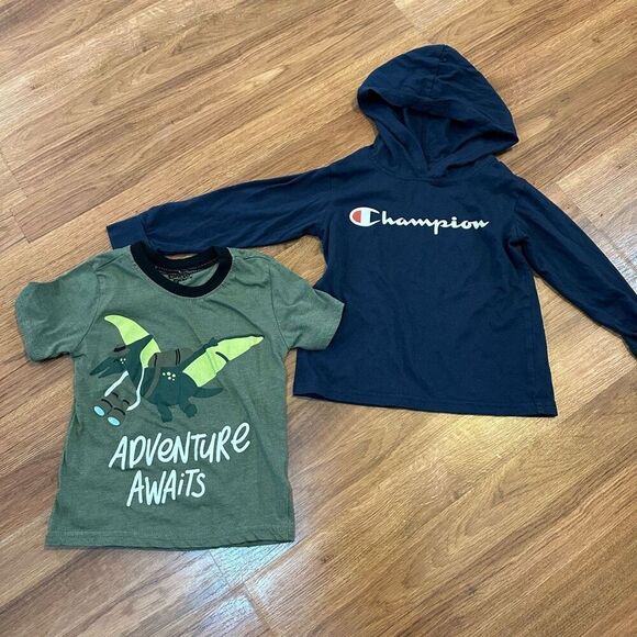 Champion / Little Rebels shirts lot | Todder Size 4T - Picture 1 of 8